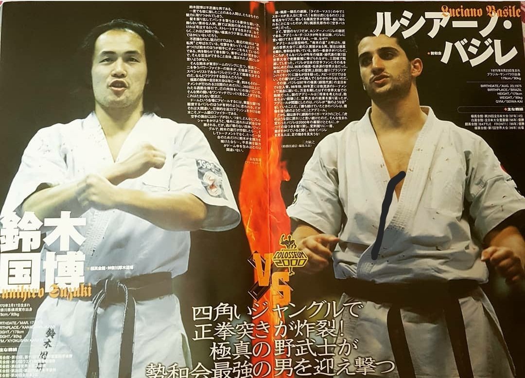 Revista com imagem do Shihan Basile